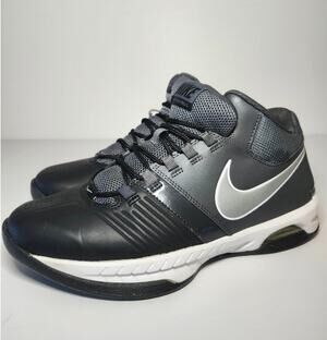 Nike Womens Air Visi Pro 5 Mid Basketball Shoes Black Gray Size 10
